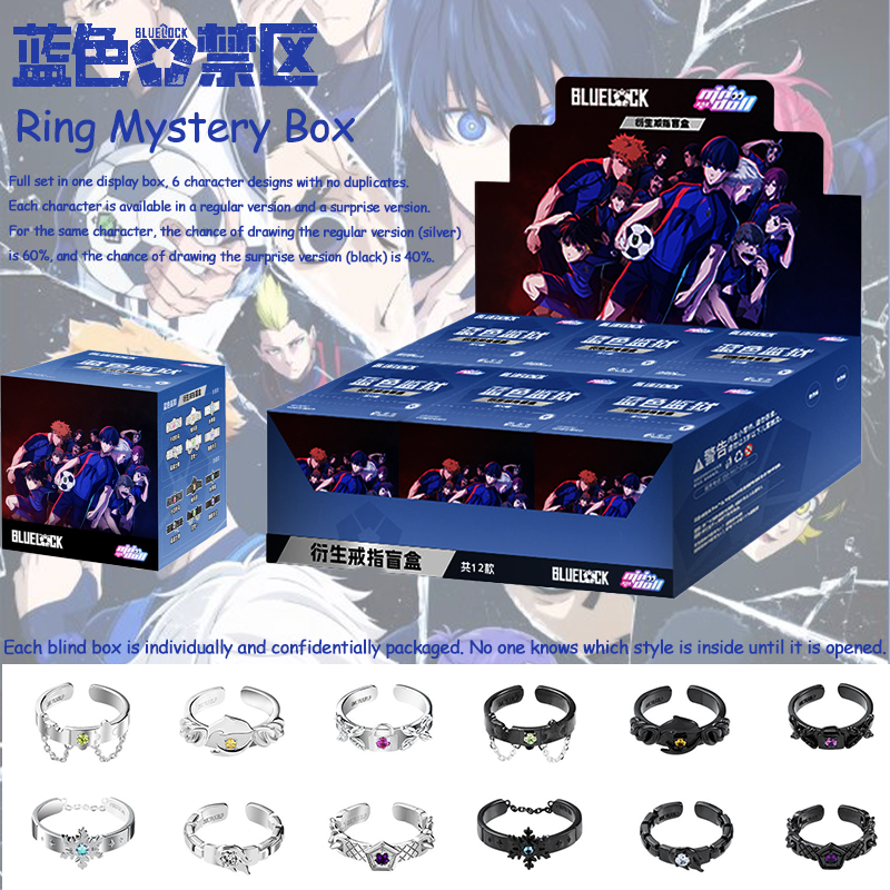Anime Merchandise Box Set - New Minidoll Blue Lock Ring Mystery