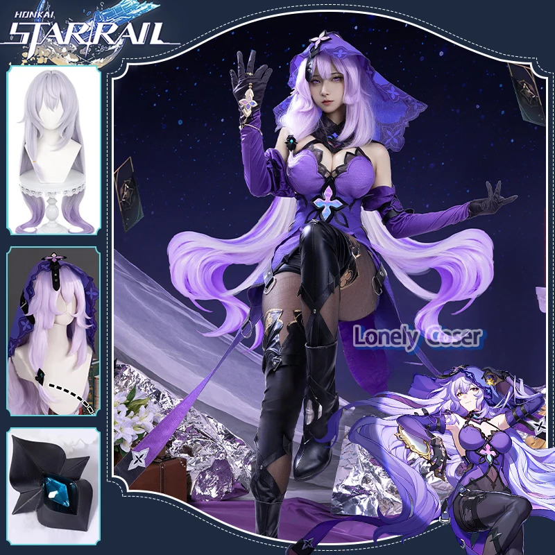 Anime Girl Merchandise - Black Swan Cosplay Costume Honkai: Star
