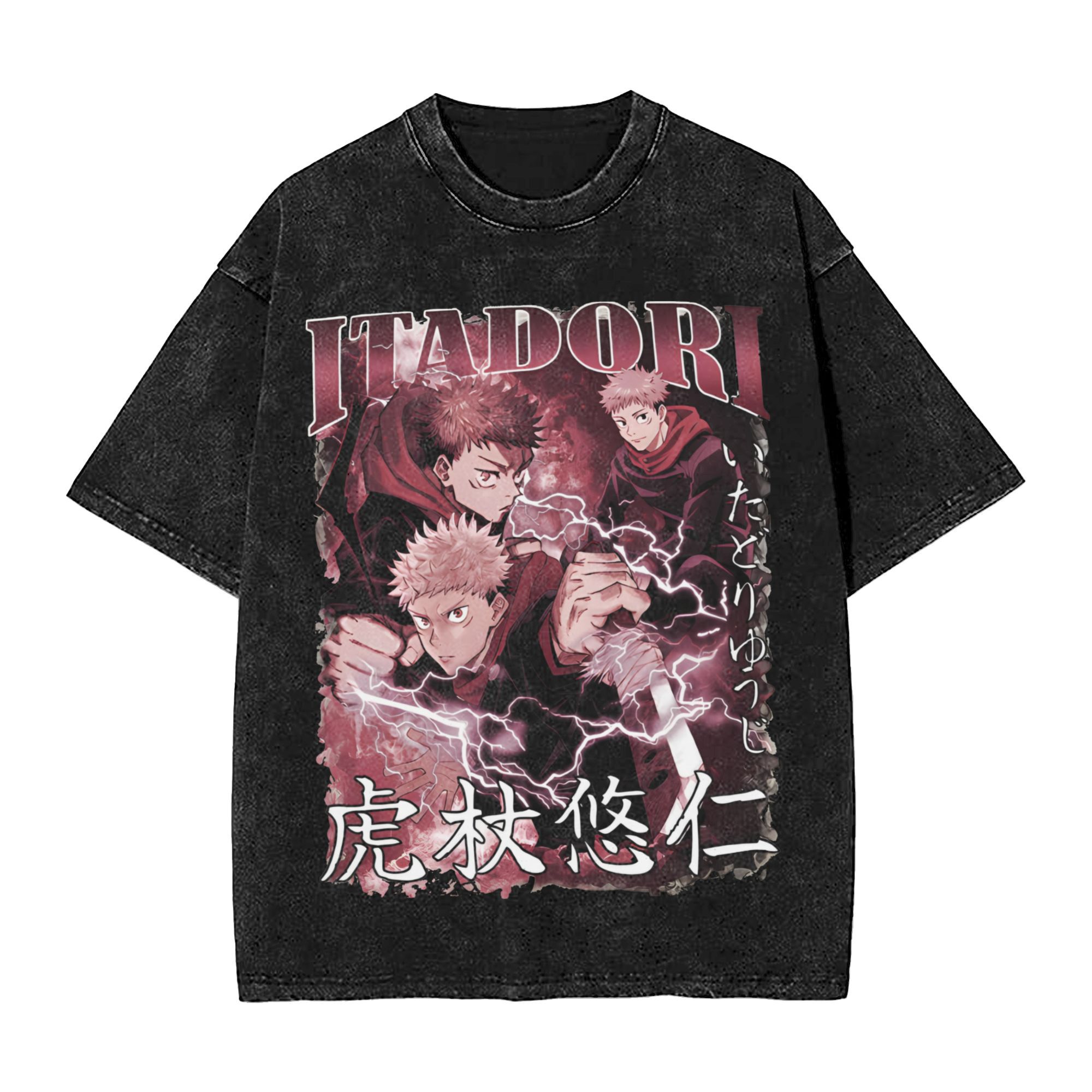 Oversized Washed T Shirt Jujut - огляд і ціна Anime Girl Merchandise