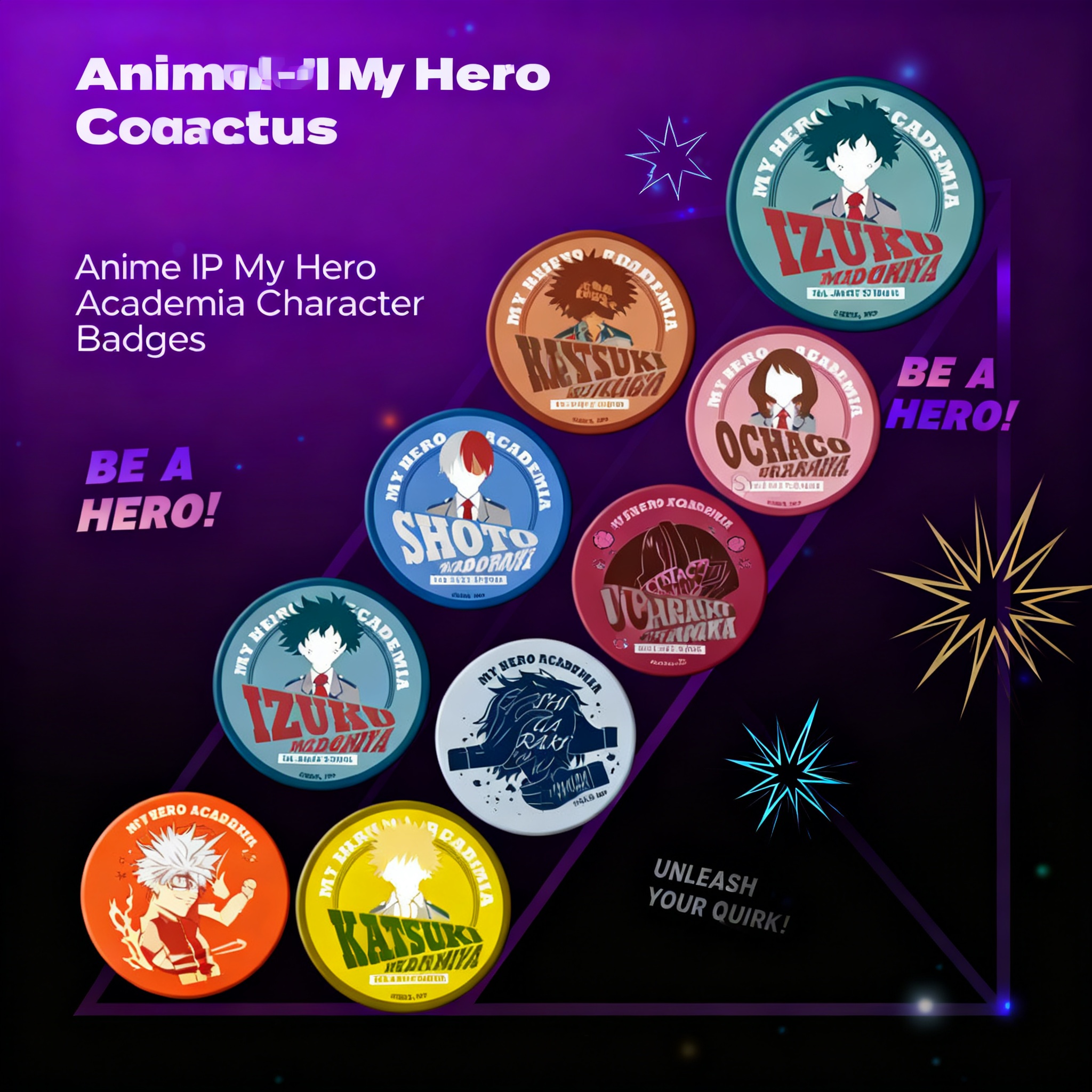 My Hero Academia Anime Badges  - огляд і ціна Anime Merchandise Types