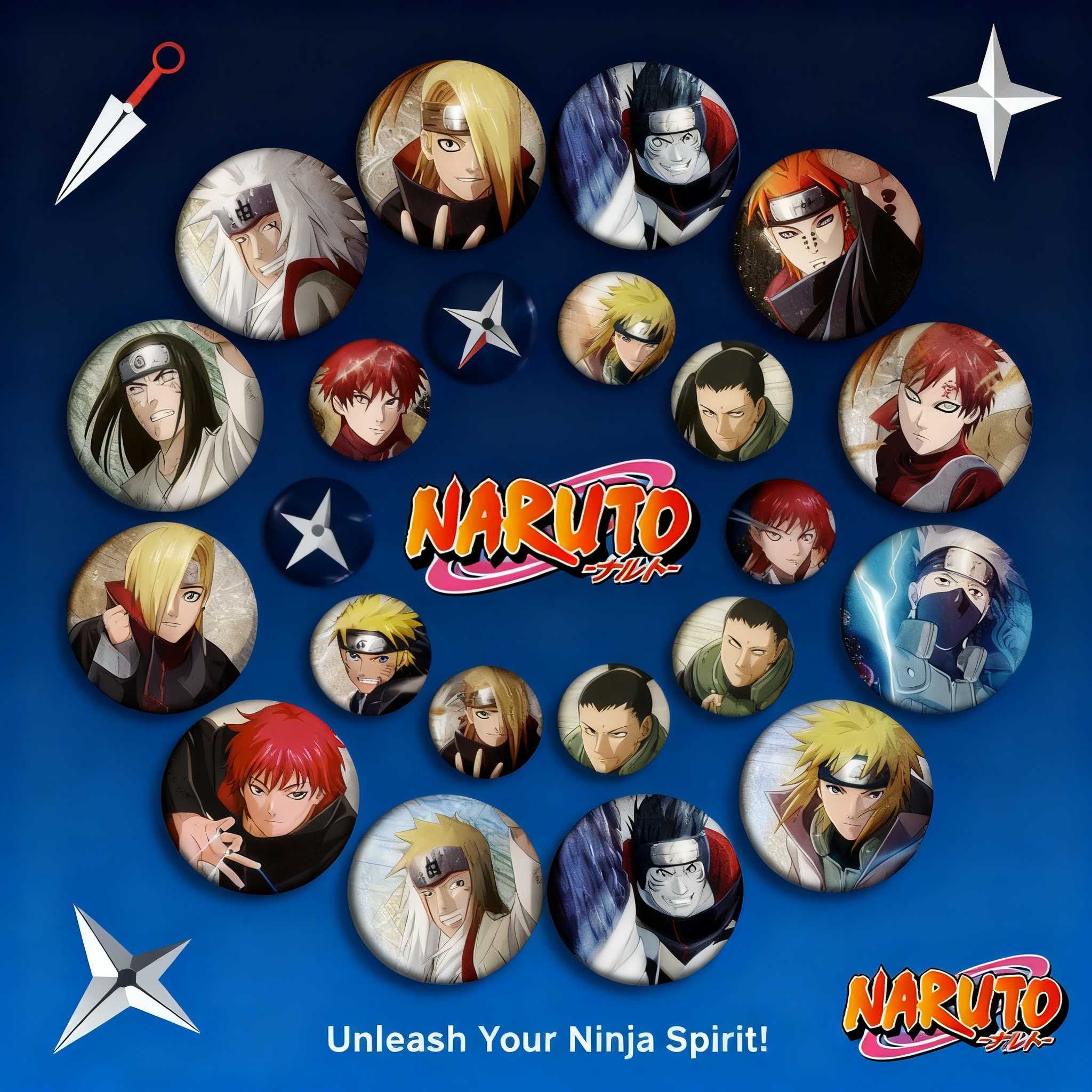 Naruto Anime Badge Pin 58mm Sa - огляд і ціна Anime Merchandise Naruto