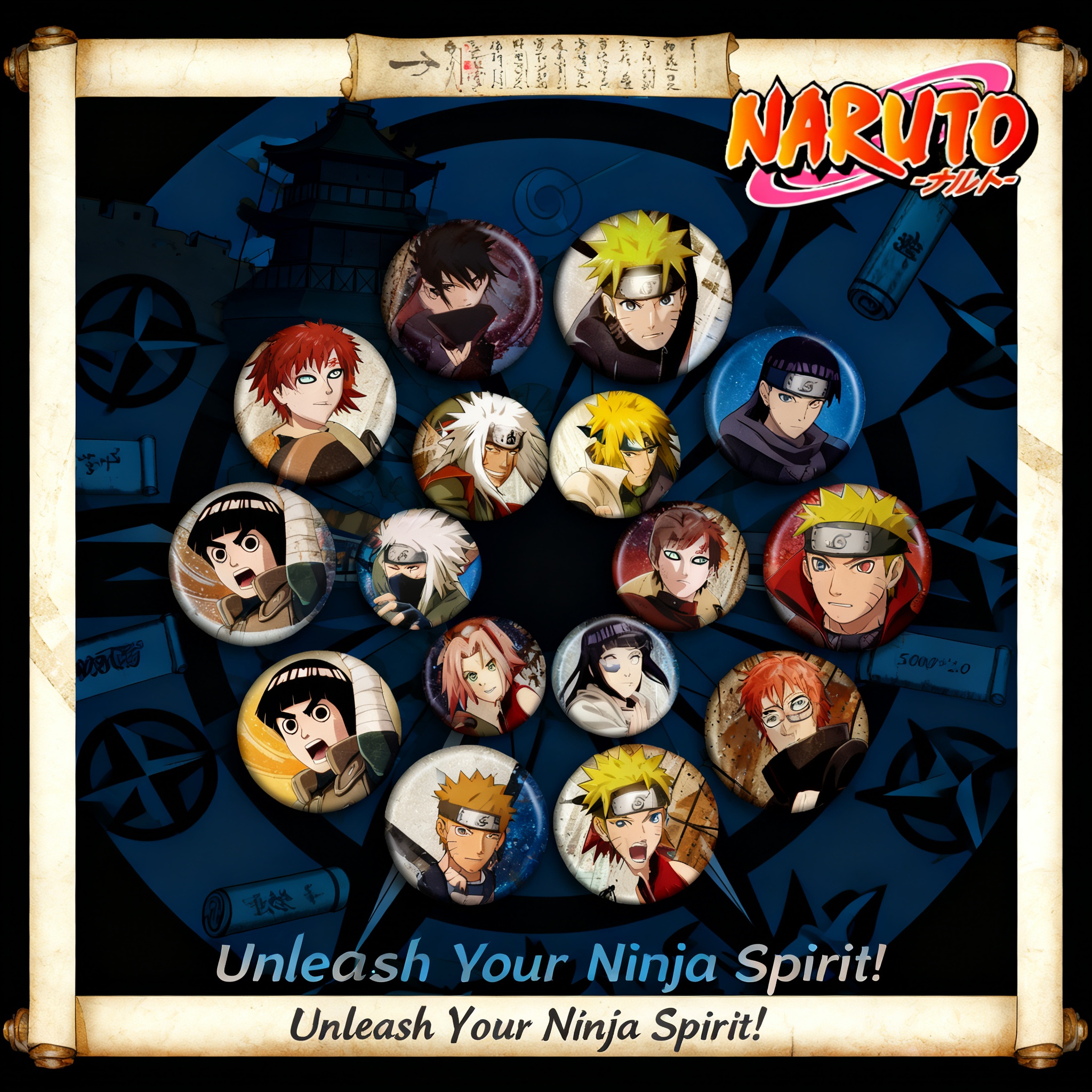 Naruto Anime Badge Pin 58mm Sa - огляд і ціна Anime Merchandise Naruto