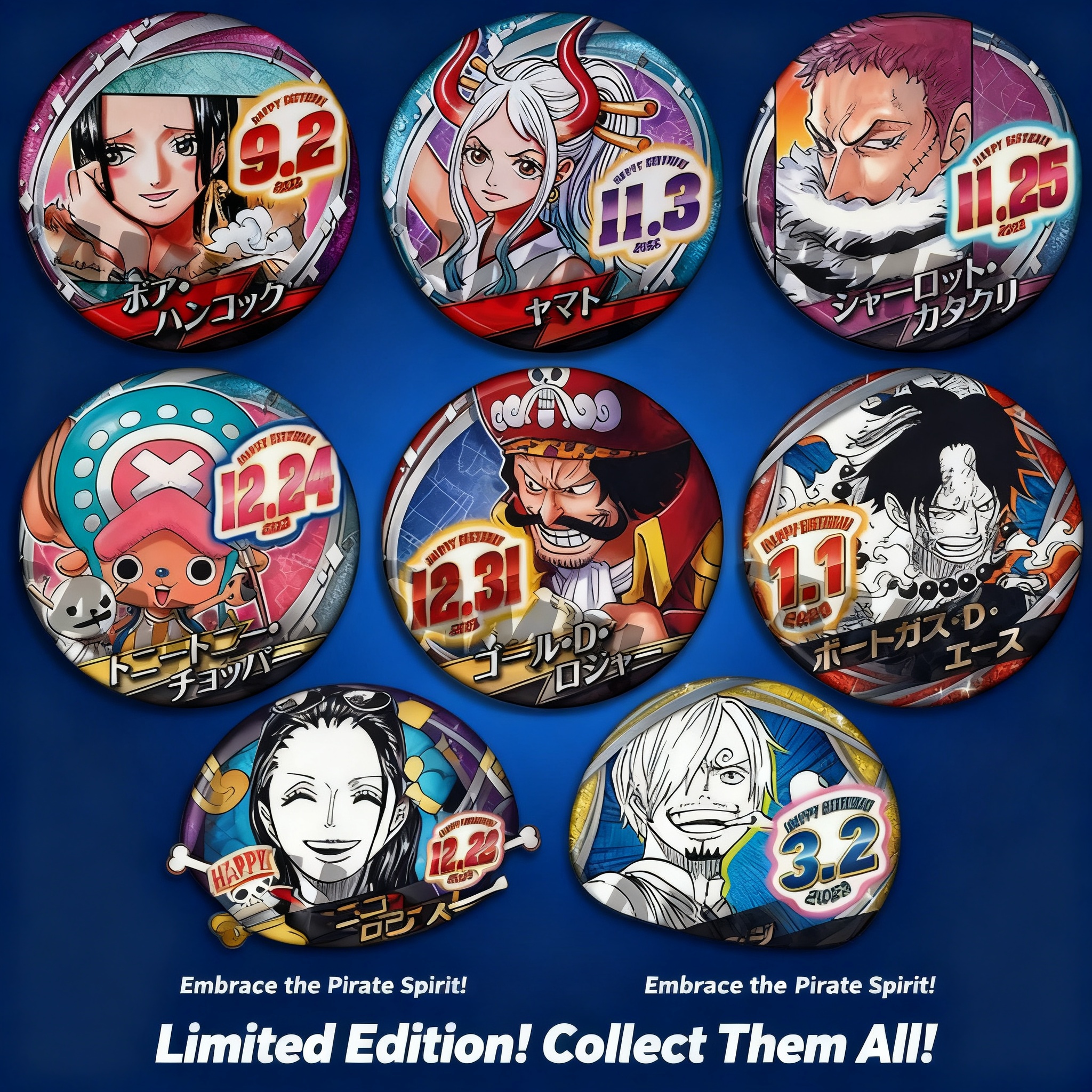 One Piece Anime Badge Pin Broo - огляд і ціна Anime Merchandise In Chinese