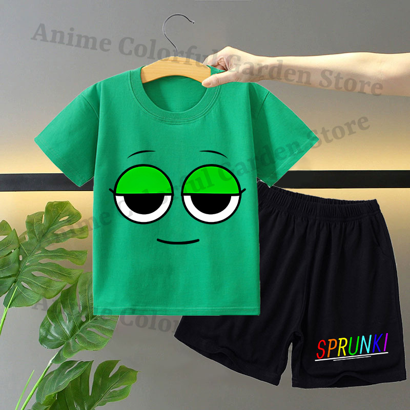 Sprunki 2pcs T-shirt and Short - огляд і ціна Anime Girl Merchandise