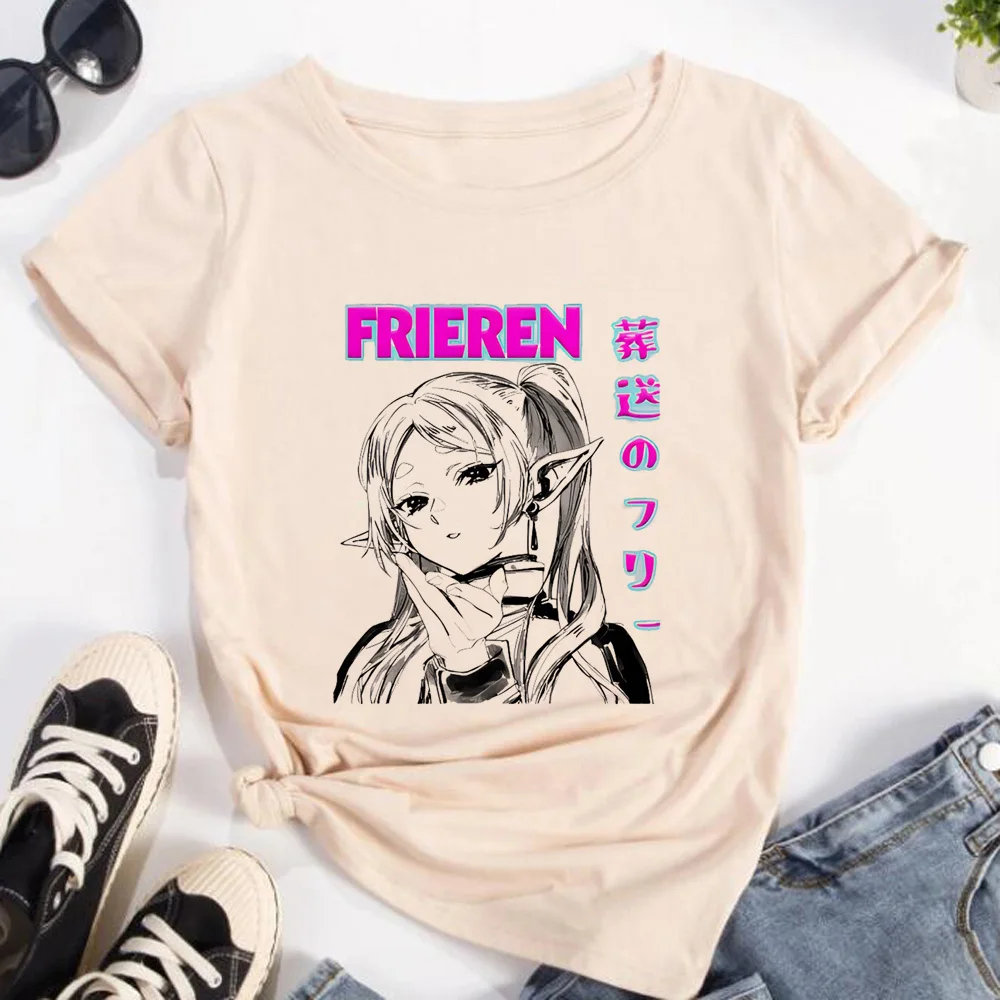 Frieren Tshirt Women Streetwea - огляд і ціна Frieren Anime Merchandise
