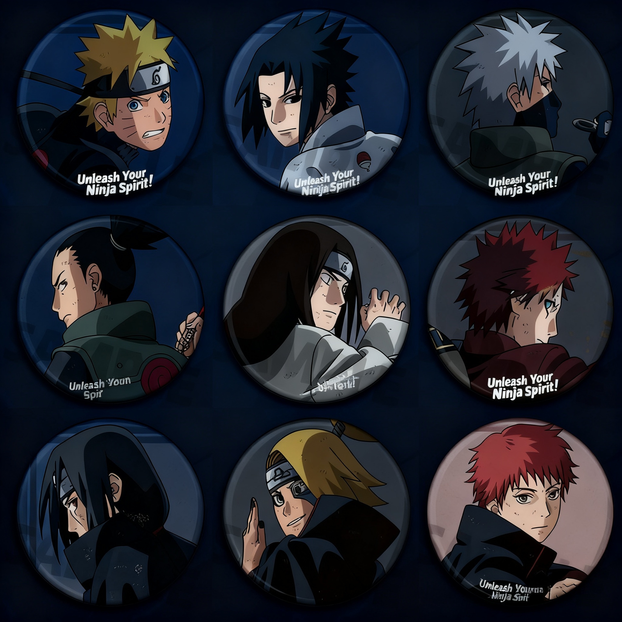 Naruto Anime Badge Pin Set Shi - огляд і ціна Anime Merchandise Naruto